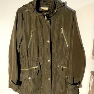 COPY - Michael Kors cinch waist anorak brown coat